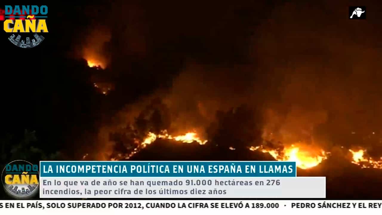 La incompetencia política en una España en llamas