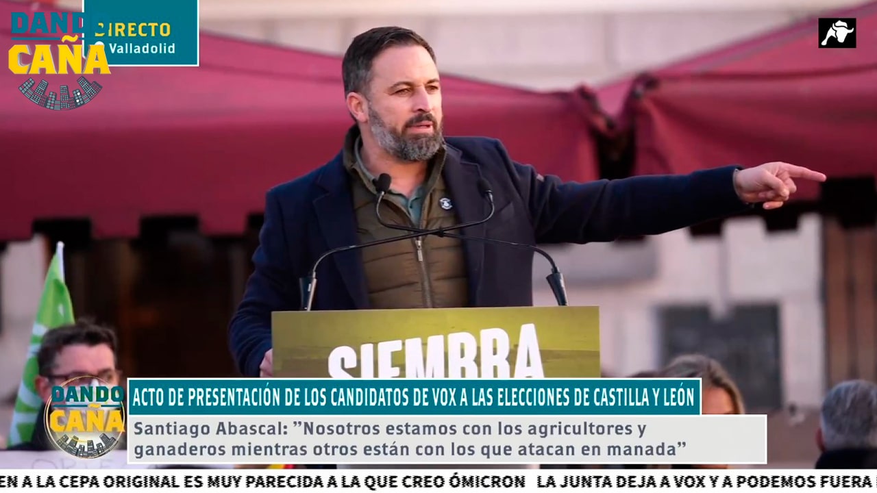 Acto de presentación de los candidatos de VOX a las elecciones de Castilla y León