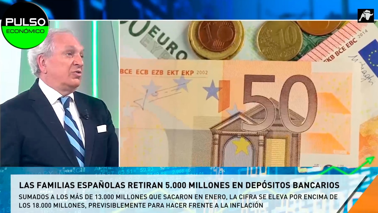 Las familias españolas retiran 5.000 millones en depósitos bancarios
