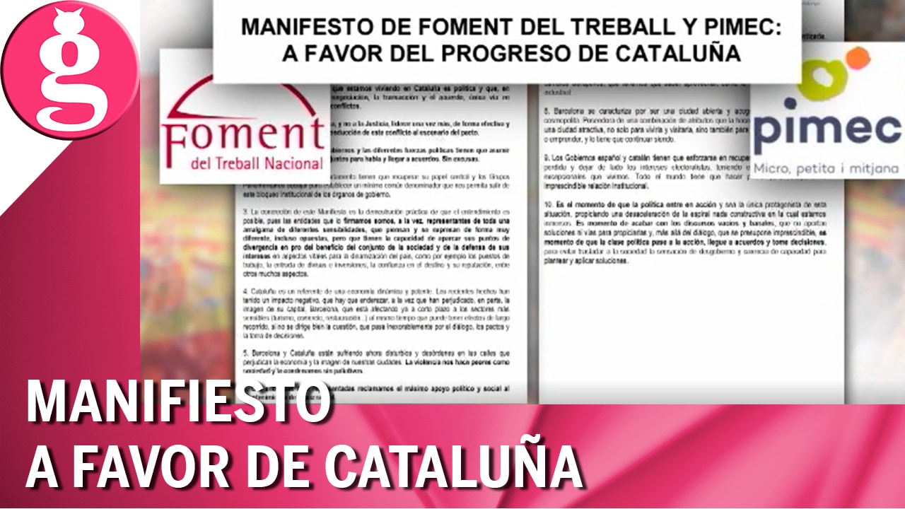 Manifiesto ‘A favor del progreso en Cataluña’