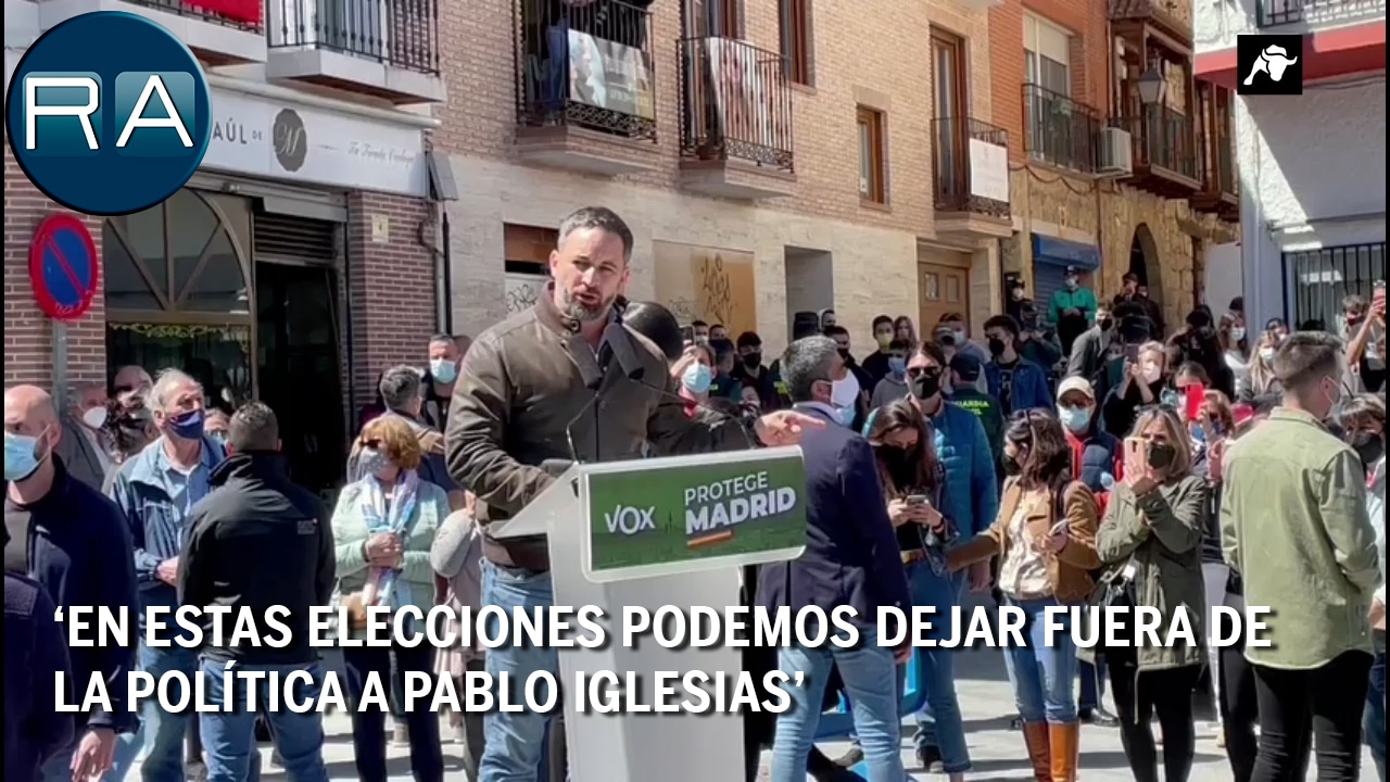Santiago Abascal: ‘En estas elecciones podemos dejar fuera de la política a Pablo Iglesias’