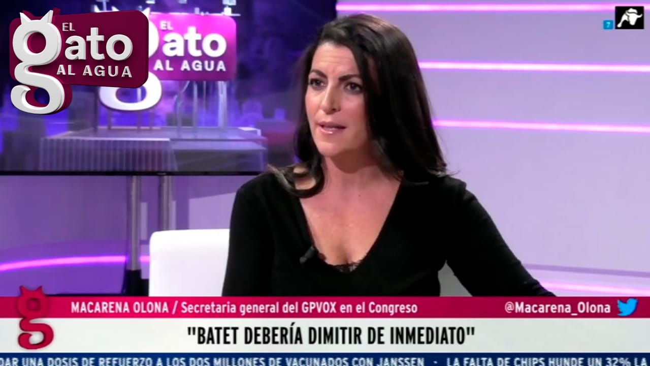 Macarena Olona: ‘Batet debería dimitir de inmediato’
