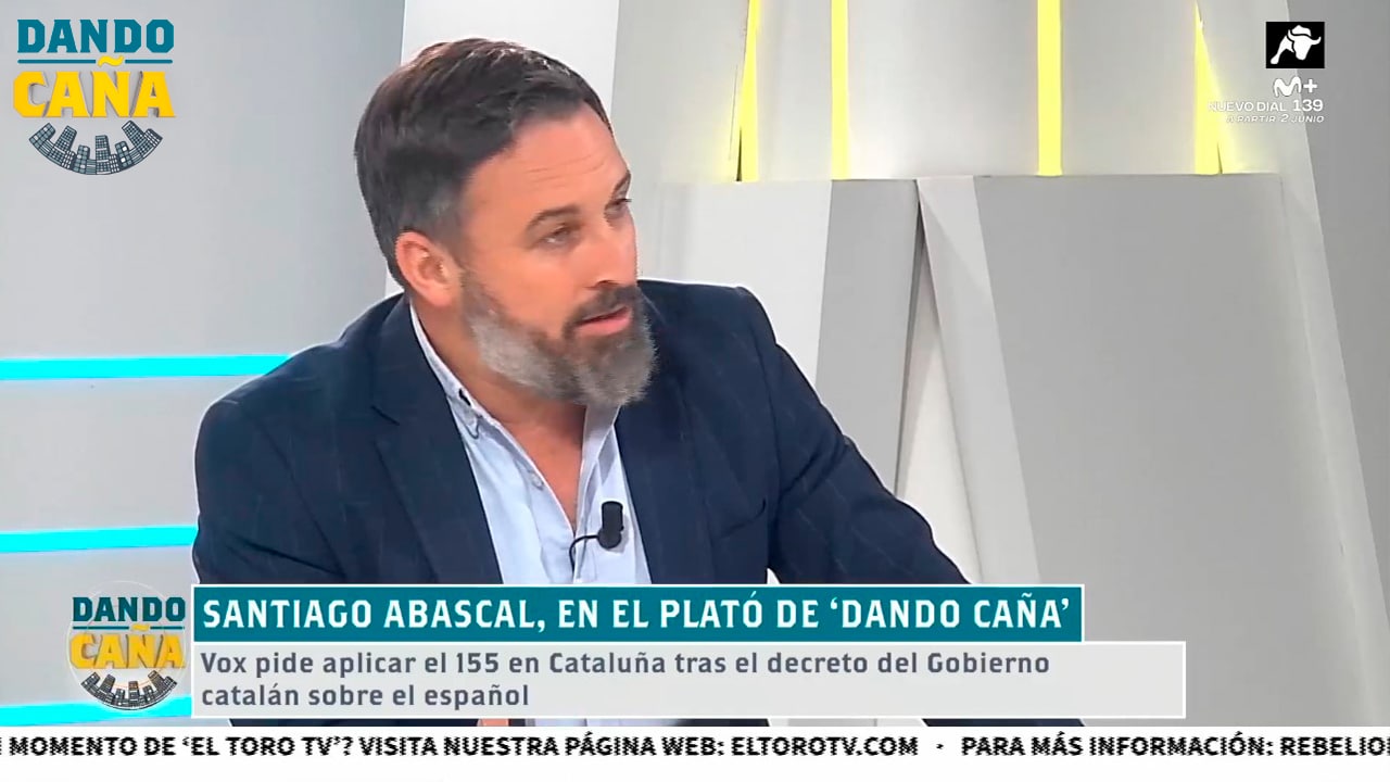 Abascal: ‘Nosotros siempre fuimos partidarios de un 155 permanente hasta restablecer la legalidad’