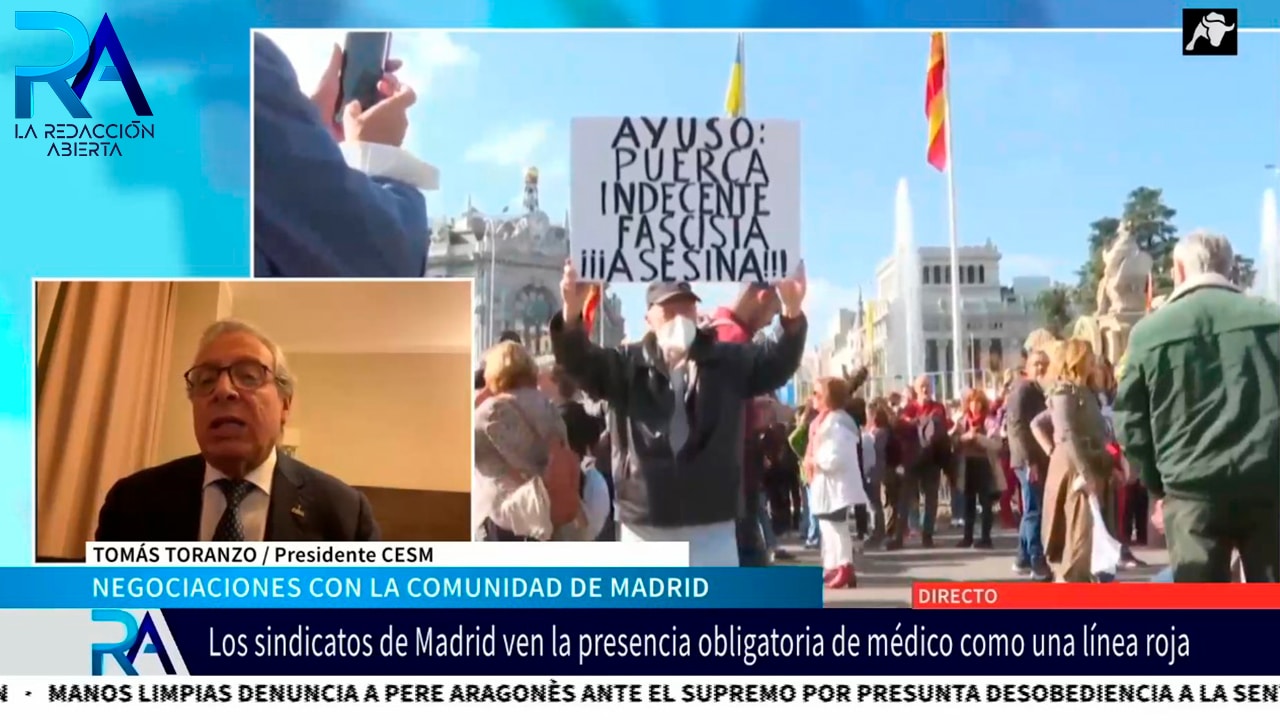 Hablamos de la huelga sanitaria en Madrid con Tomás Toranzo, presidente de CESM