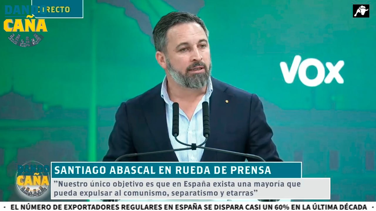 Santiago Abascal: ‘El único sorpasso que nos interesa es el sorpasso al PSOE’