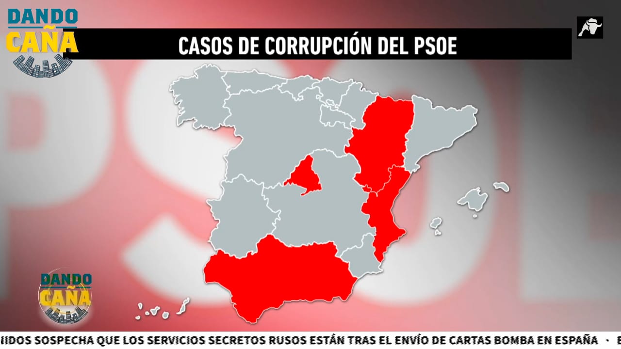 El mapa de la corrupción del PSOE en España: ERE, Azud…