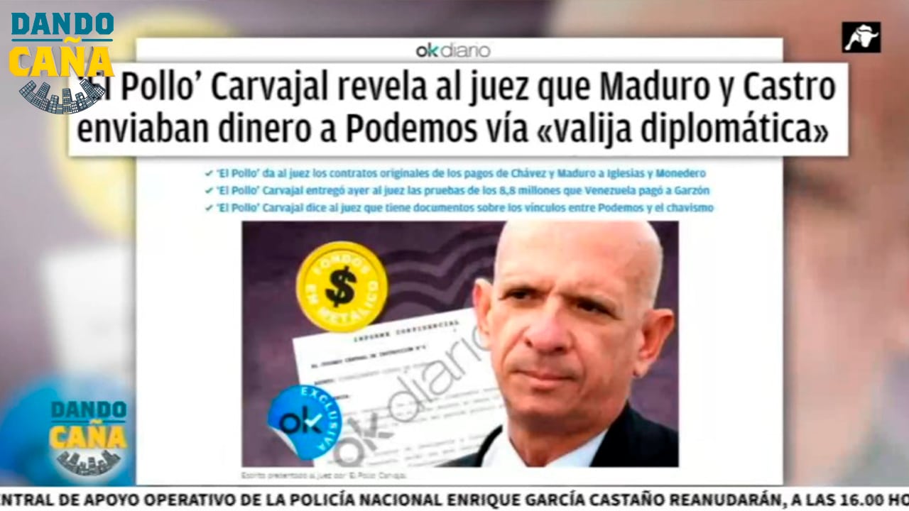 El ‘Pollo’ Carvajal señala el modus operandi de Podemos para financiarse de la narcodictadura