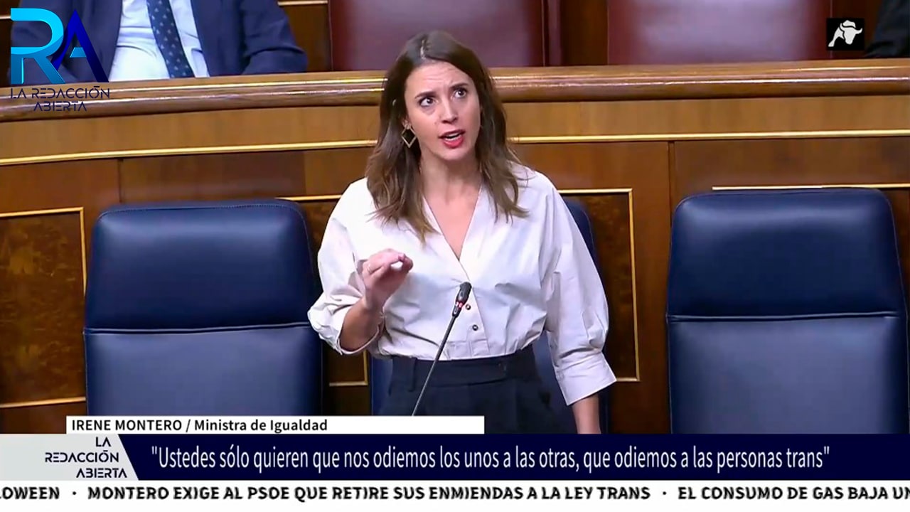 Irene Montero contra el PSOE tras presentar casi 50 enmiendas a su ‘ley trans’