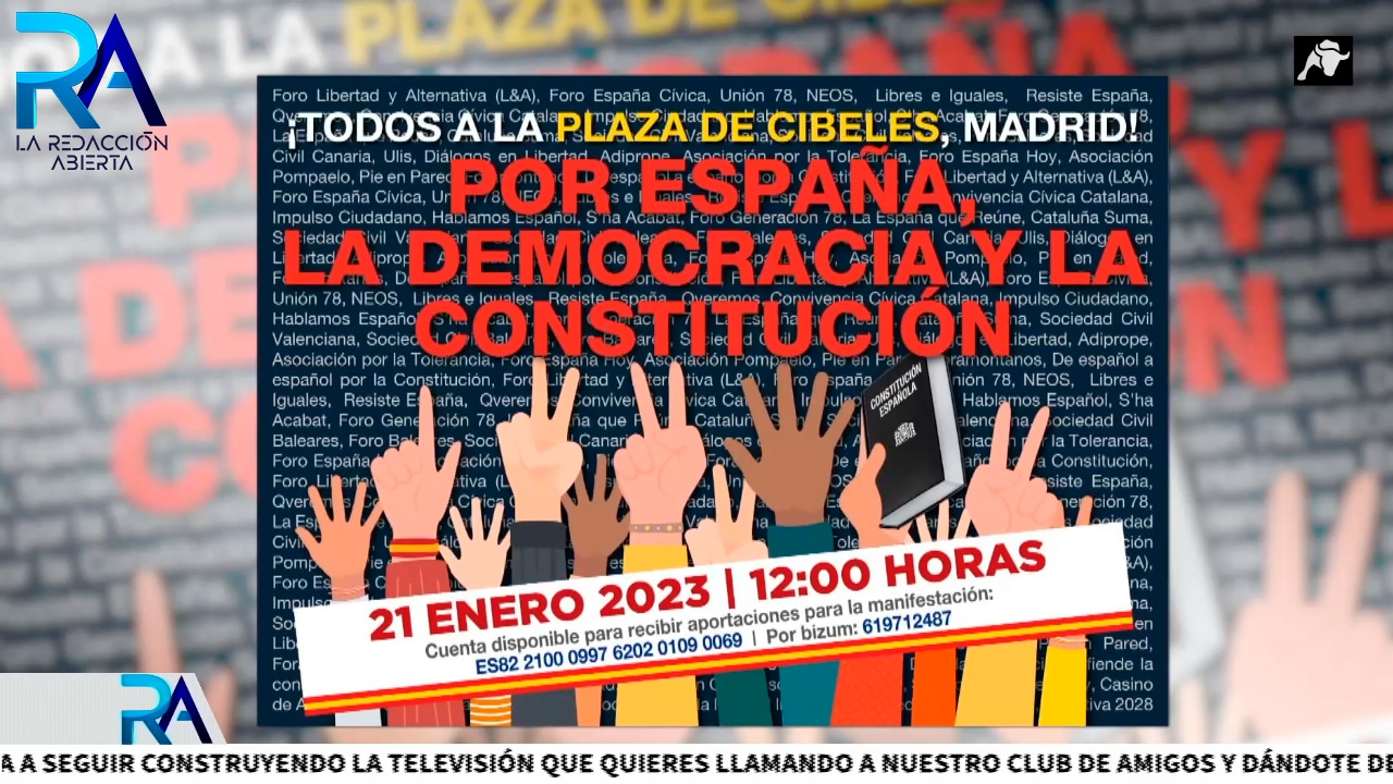 Manifestación en contra de las políticas de Sánchez este sábado a las 12:00h en Cibeles