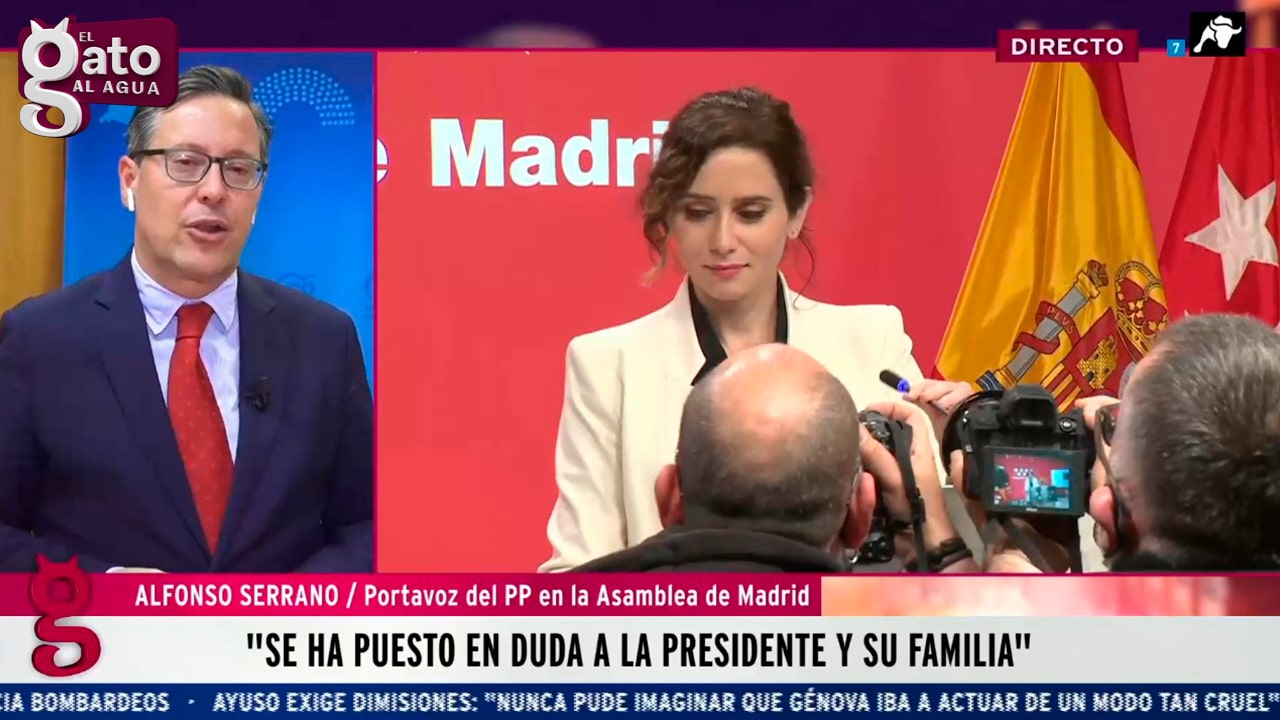 Alfonso Serrano (PP): ‘Se ha puesto en duda la honestidad de la presidenta y de su familia’