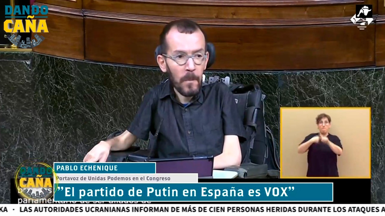 David García (VOX) responde a las acusaciones de Echenique vinculando a Santiago Abascal con Putin