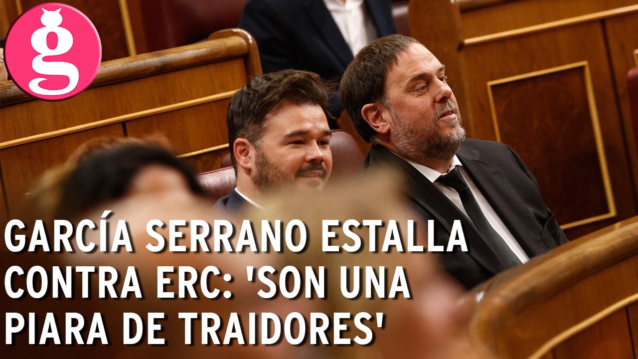 García Serrano estalla contra ERC: ‘Son una piara de traidores’