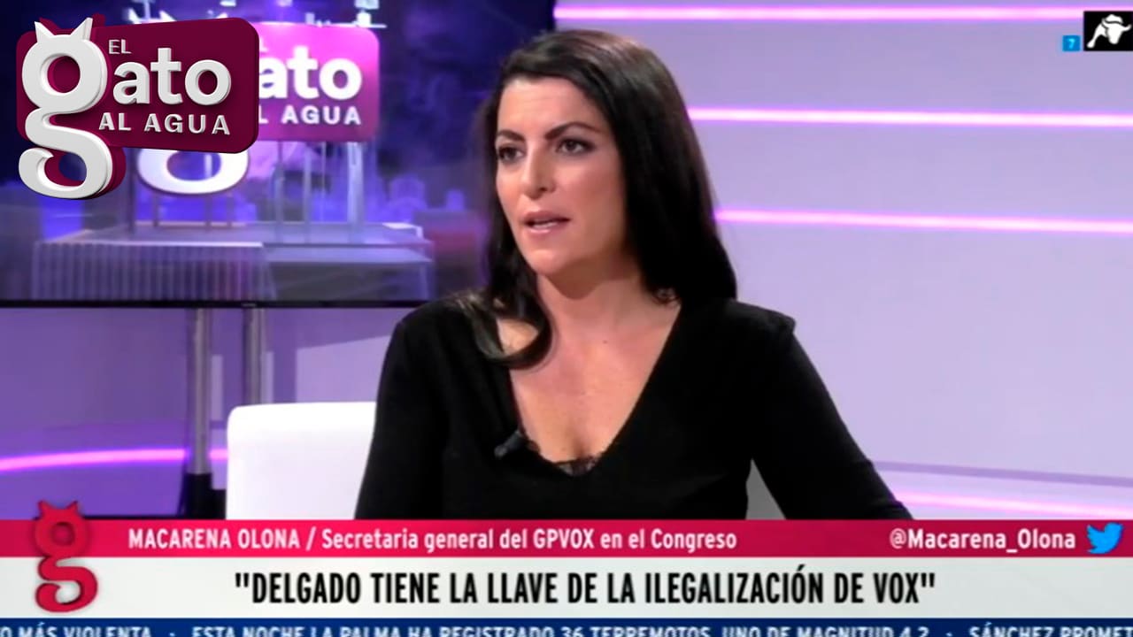 Macarena Olona: ‘Delgado tiene la llave de la ilegalización de VOX’