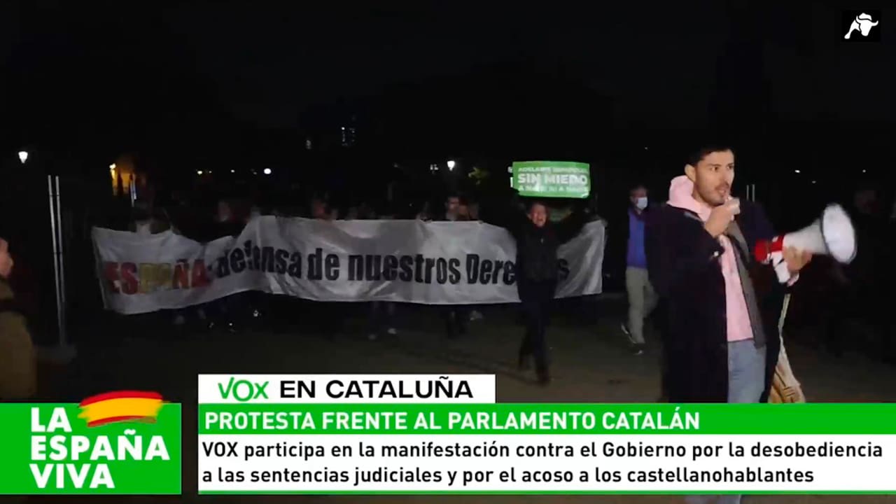 VOX sale a la calle en defensa del español en Cataluña