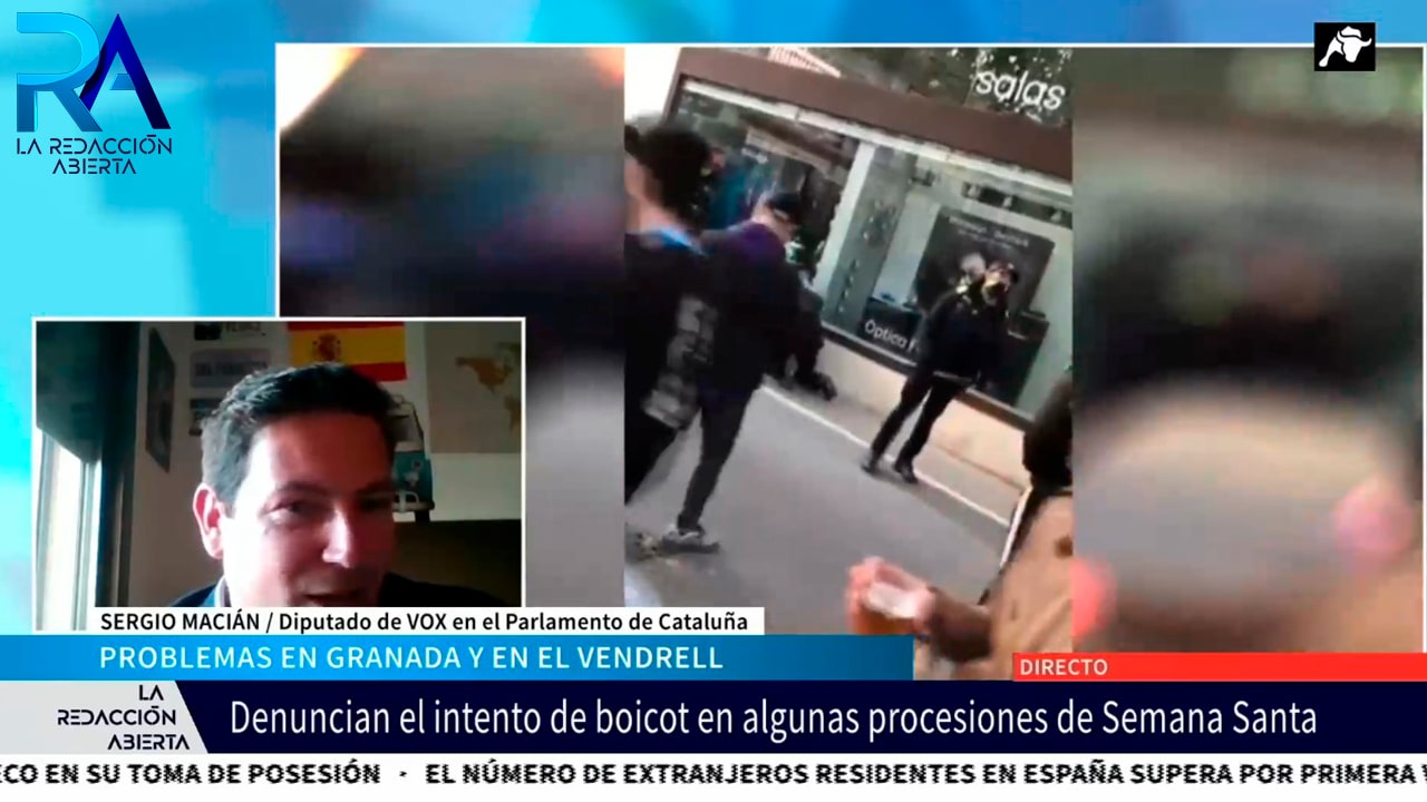 Sergio Macián (VOX) explica la realidad del intento de boicot de la procesión en El Vendrell