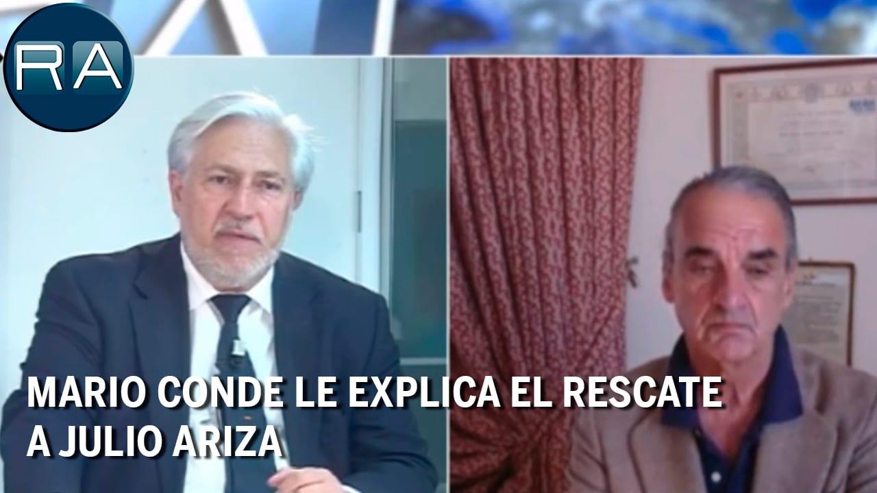 Mario Conde le explica el rescate a Julio Ariza