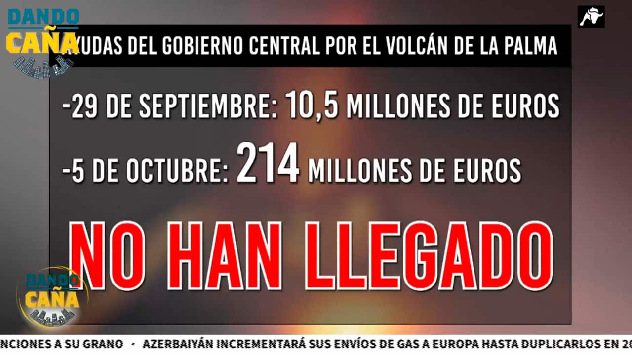 Otra promesa rota por Sánchez: las ayudas estatales al volcán de La Palma siguen sin llegar