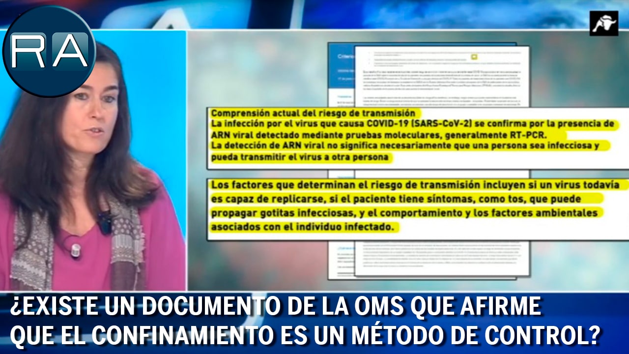 ¿Existe un documento que afirme que el confinamiento es un método de control del virus?