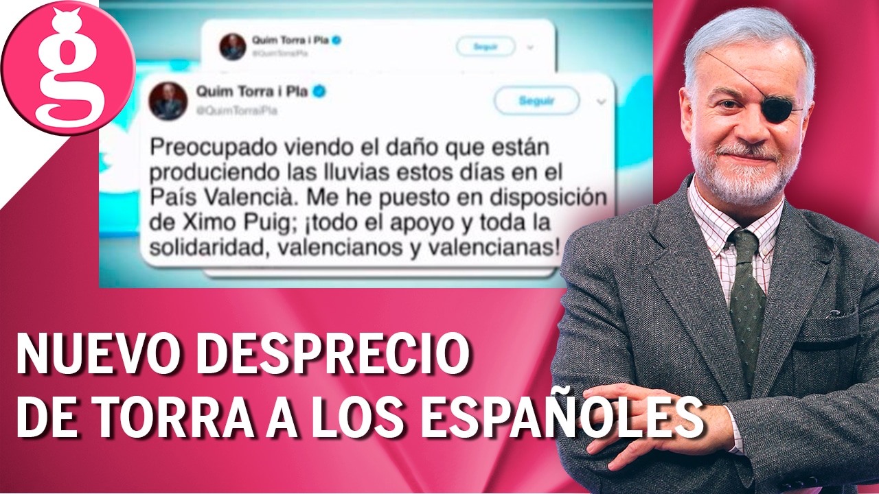 Quim Torra solo lamenta los daños de la gota fría en el ‘País Valenciá’