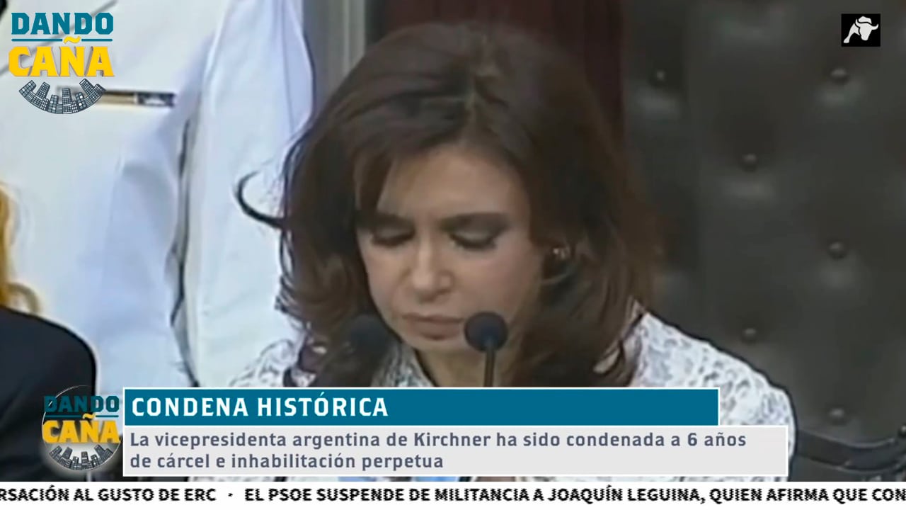 Kirchner condenada a 6 años de cárcel e inhabilitación perpetua por corrupción