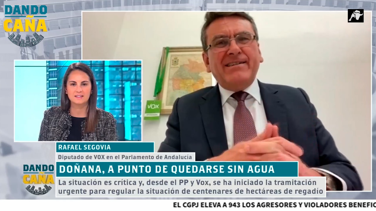 Rafael Segovia (VOX) aclara cómo la ley aprobada no toca el agua de Doñana