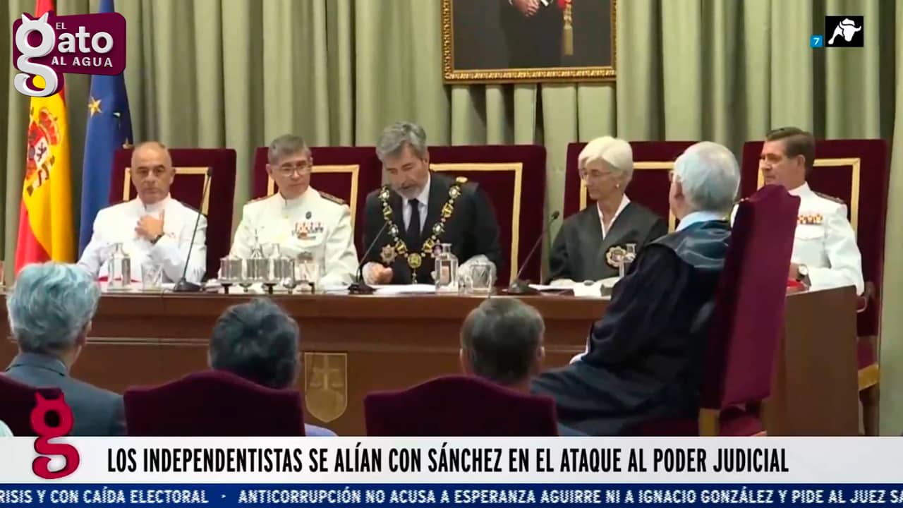 Los independentistas se alían con Sánchez en el ataque al Poder Judicial
