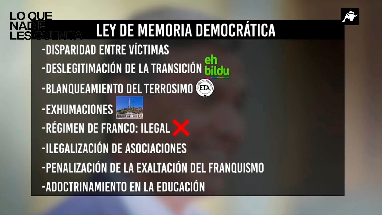 Ley de Memoria Democrática: falsedad histórica y el relato de ETA