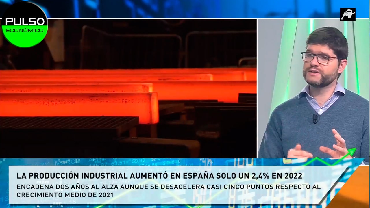 La producción industrial aumentó en España solo un 2,4% en 2022