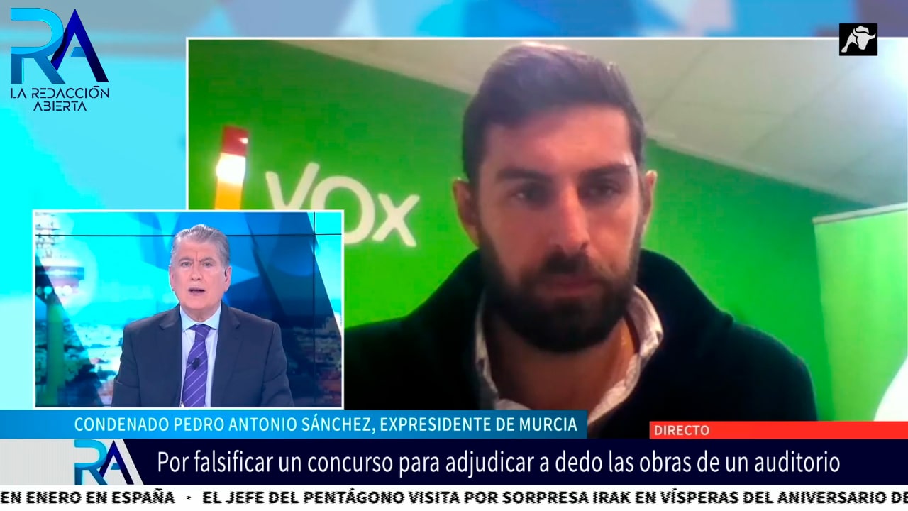 Hablamos con José Ángel Antelo (VOX) sobre la sentencia que condena al expresidente de Murcia
