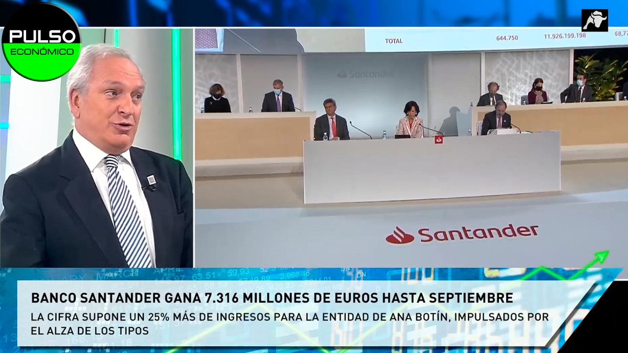 El Banco Santander gana 7.316 millones de euros hasta septiembre
