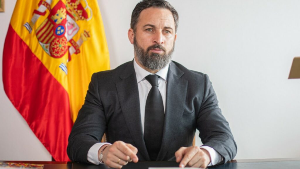 Santiago Abascal, líder de Vox y candidato propuesto para la moción de censura.