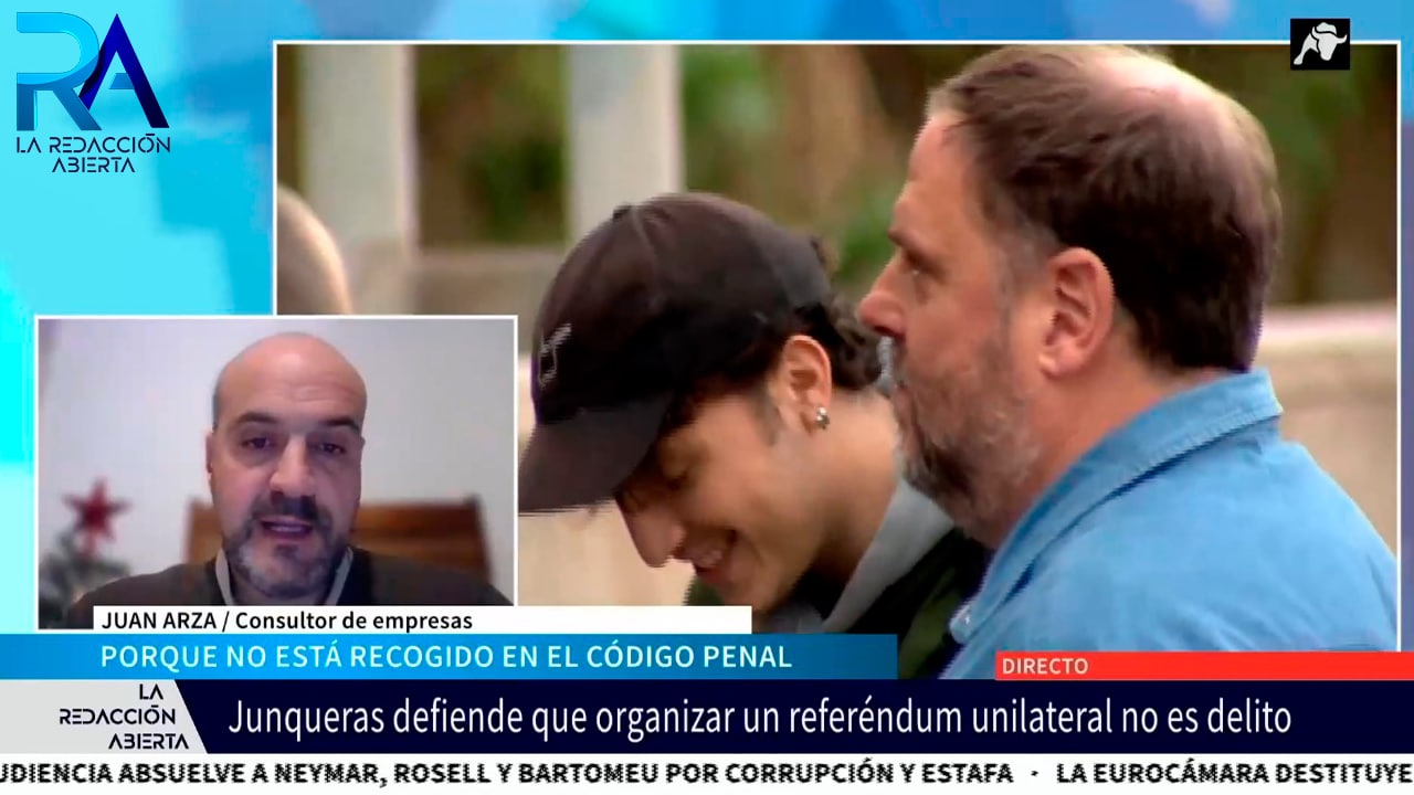 Junqueras defiende que organizar un referéndum unilateral no es delito: hablamos con Juan Arza