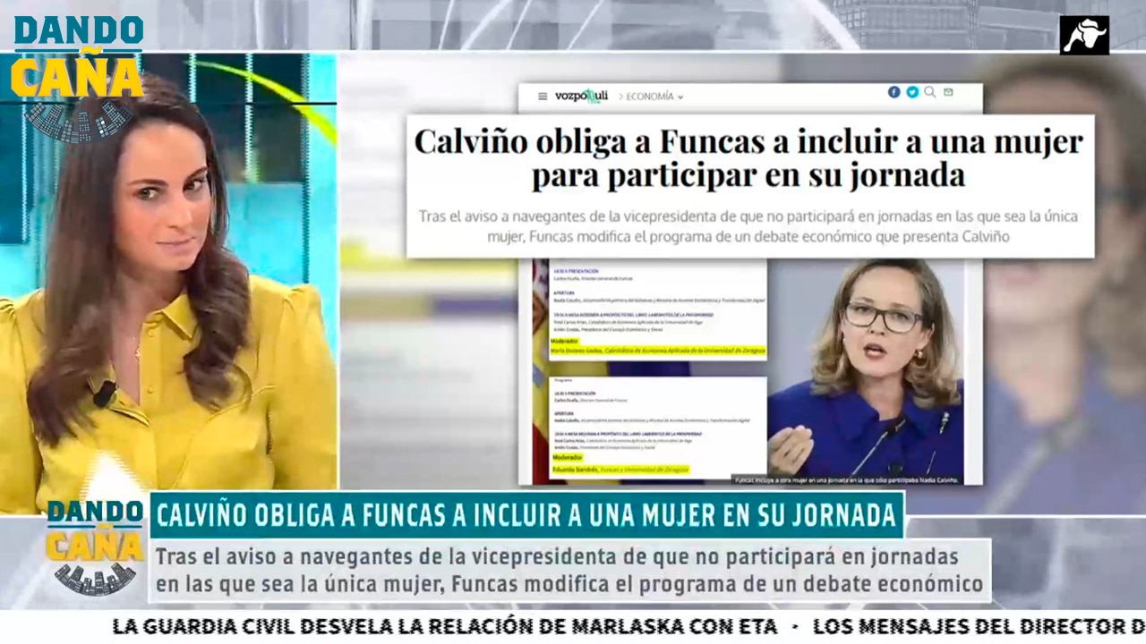 Nadia Calviño impone su idea de feminismo y obliga a Funcas a que vaya otra mujer para participar