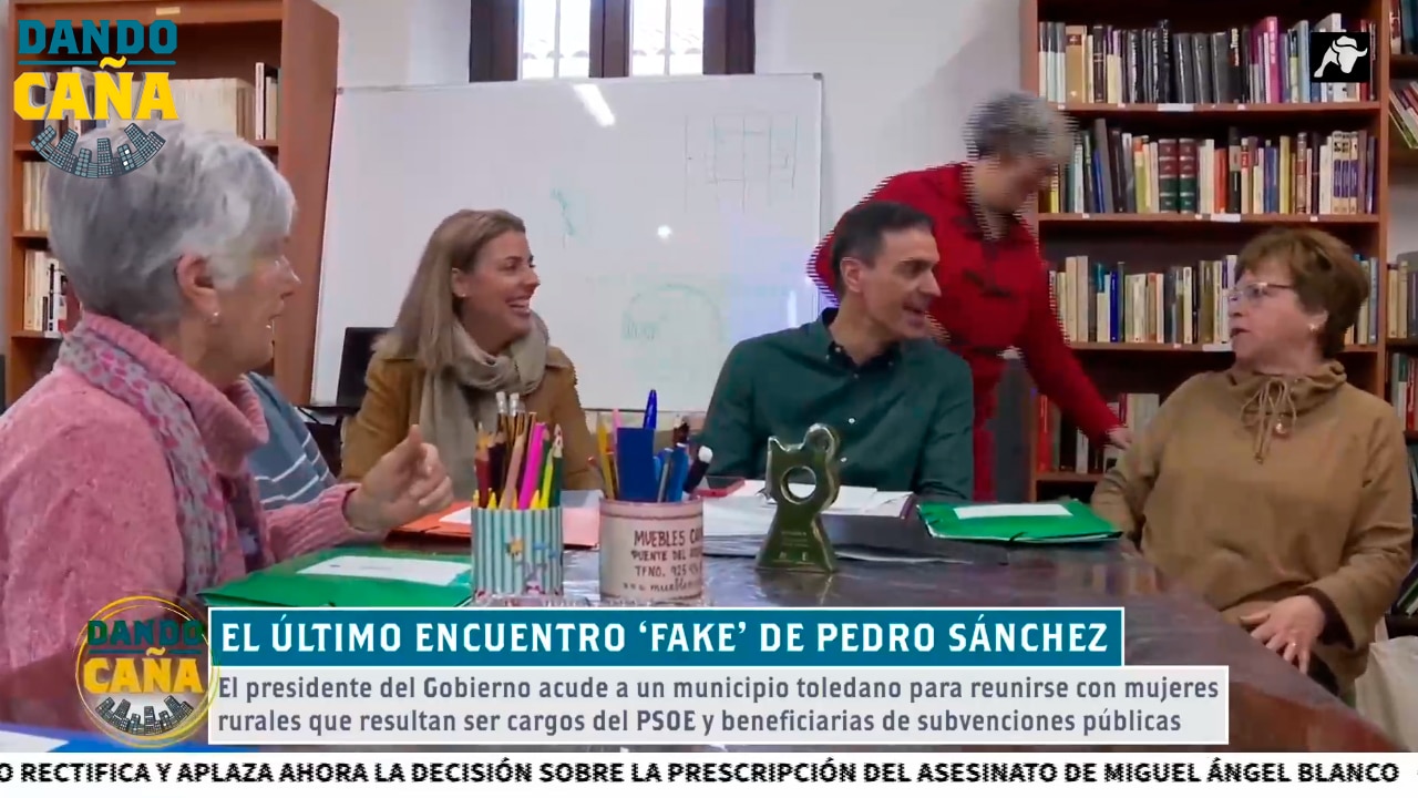 Último encuentro ‘fake’ de Sánchez con mujeres rurales: entre ellas alcaldesa y concejal del PSOE