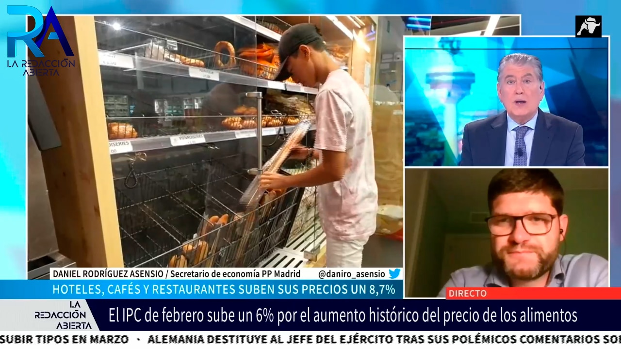 Analizamos con Daniel Rodríguez Asensio el IPC de febrero: los alimentos han subido un 16,6%