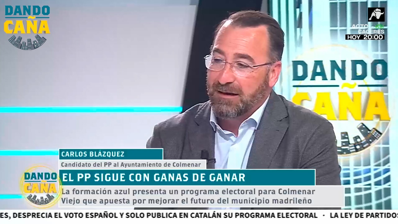 Entrevista Carlos Blázquez (PP Colmenar Viejo)