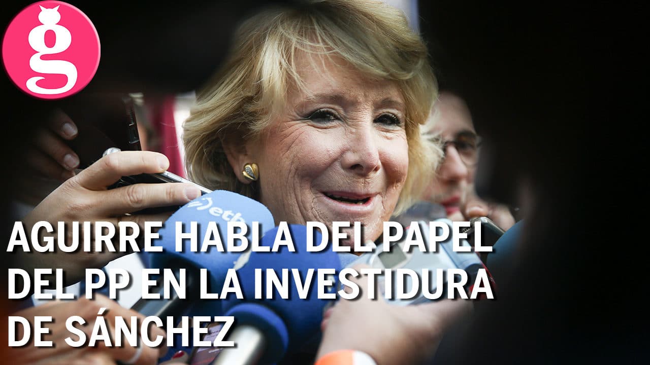 Aguirre sobre la investidura de Sánchez: ‘No me parecería mal que el PP se abstuviera’