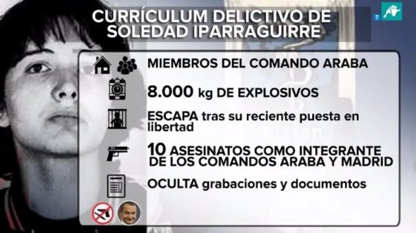 ¿Quién es la etarra Soledad Iparraguirre?