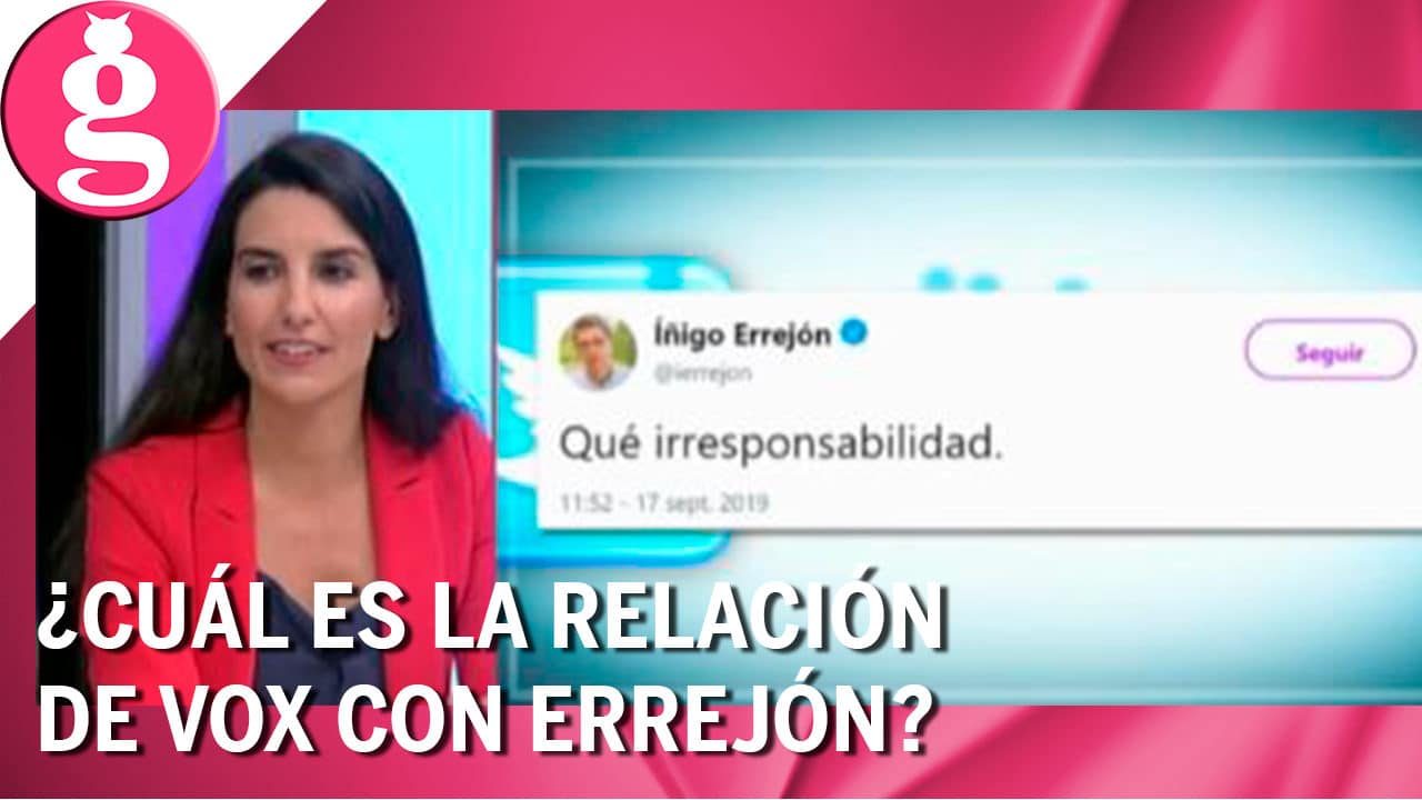 Monasterio (Vox) confiesa por qué le gusta que Errejón esté en la Comunidad de Madrid