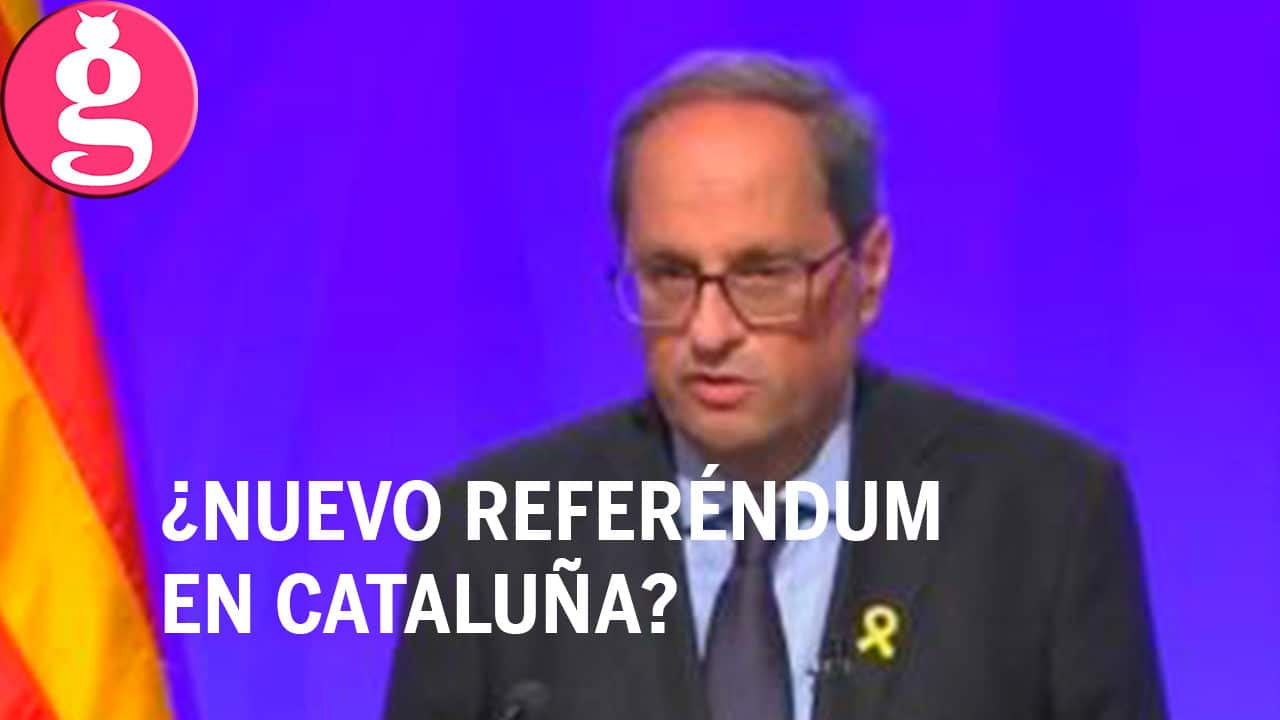 Quim Torra se burla de la ley y anuncia un nuevo referéndum en Cataluña