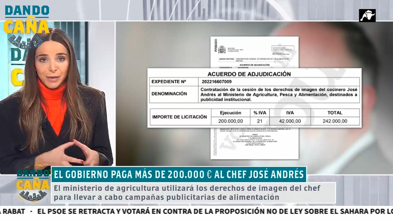 Más de 240.000 euros para una campaña al cocinero José Andrés negociada sin luz ni taquígrafos