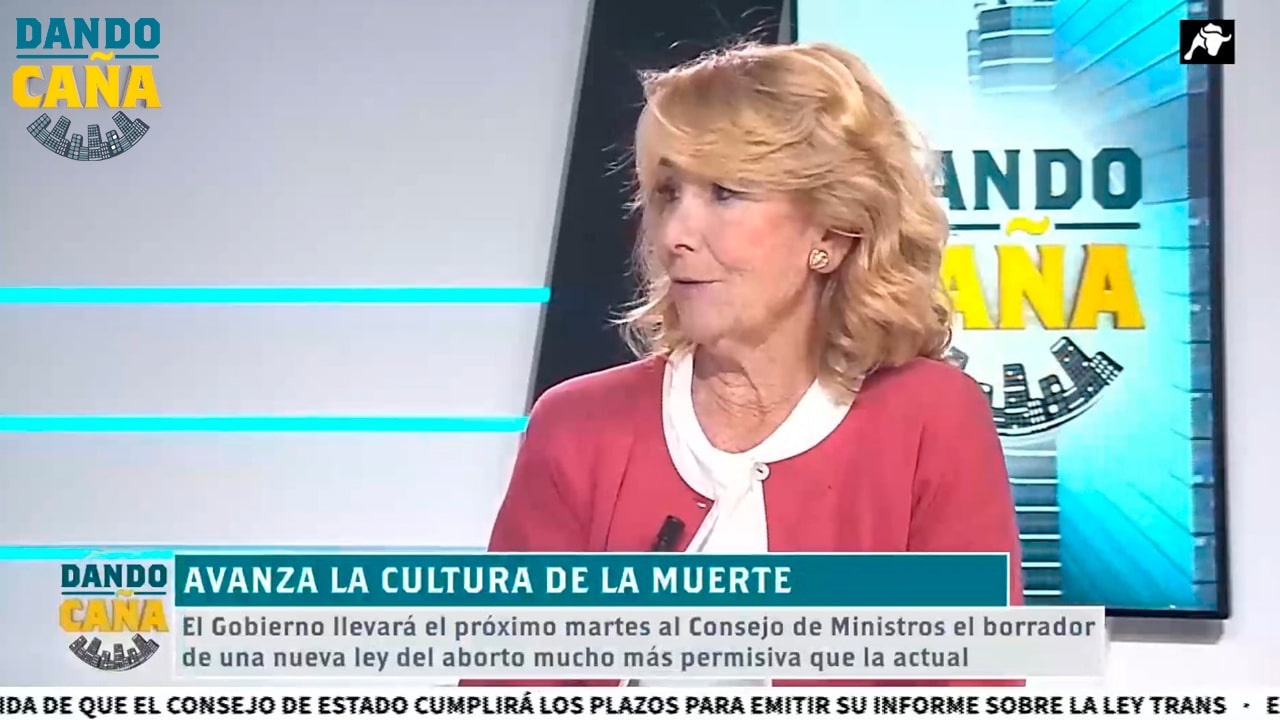 Aguirre sobre el borrador de la nueva ley de Montero: ‘Es un disparate, el aborto no es un derecho’