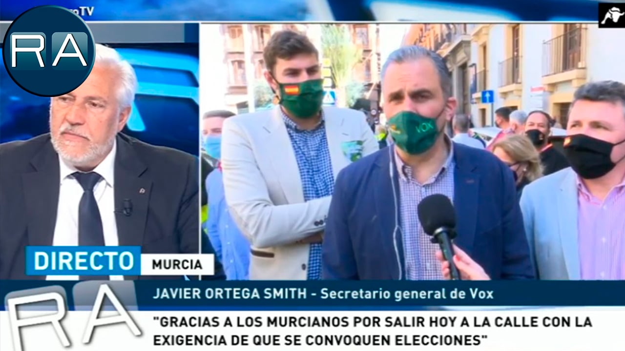 Ortega Smith lidera una caravana en Murcia y denuncia un robo de la voluntad de los españoles