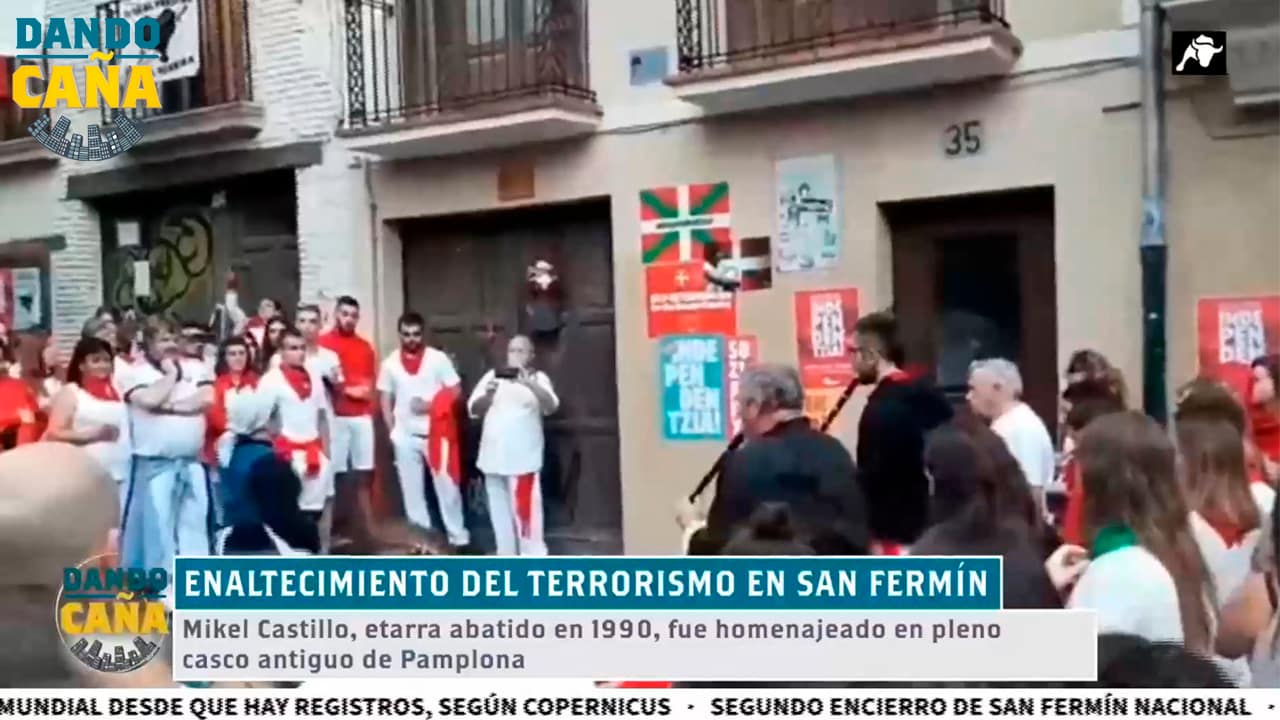 Altercados de la izquierda intentando agredir al alcalde y homenaje a etarras en los Sanfermines