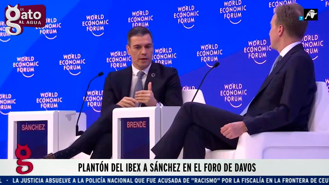 Plantón del IBEX a Sánchez en el Foro de Davos