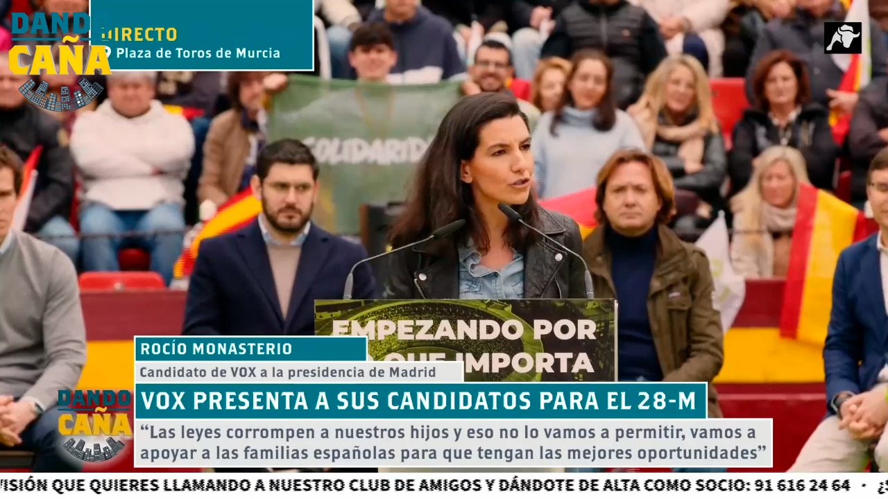 Discurso completo Rocío Monasterio | Presentación Candidatos VOX Murcia | 12/02/23