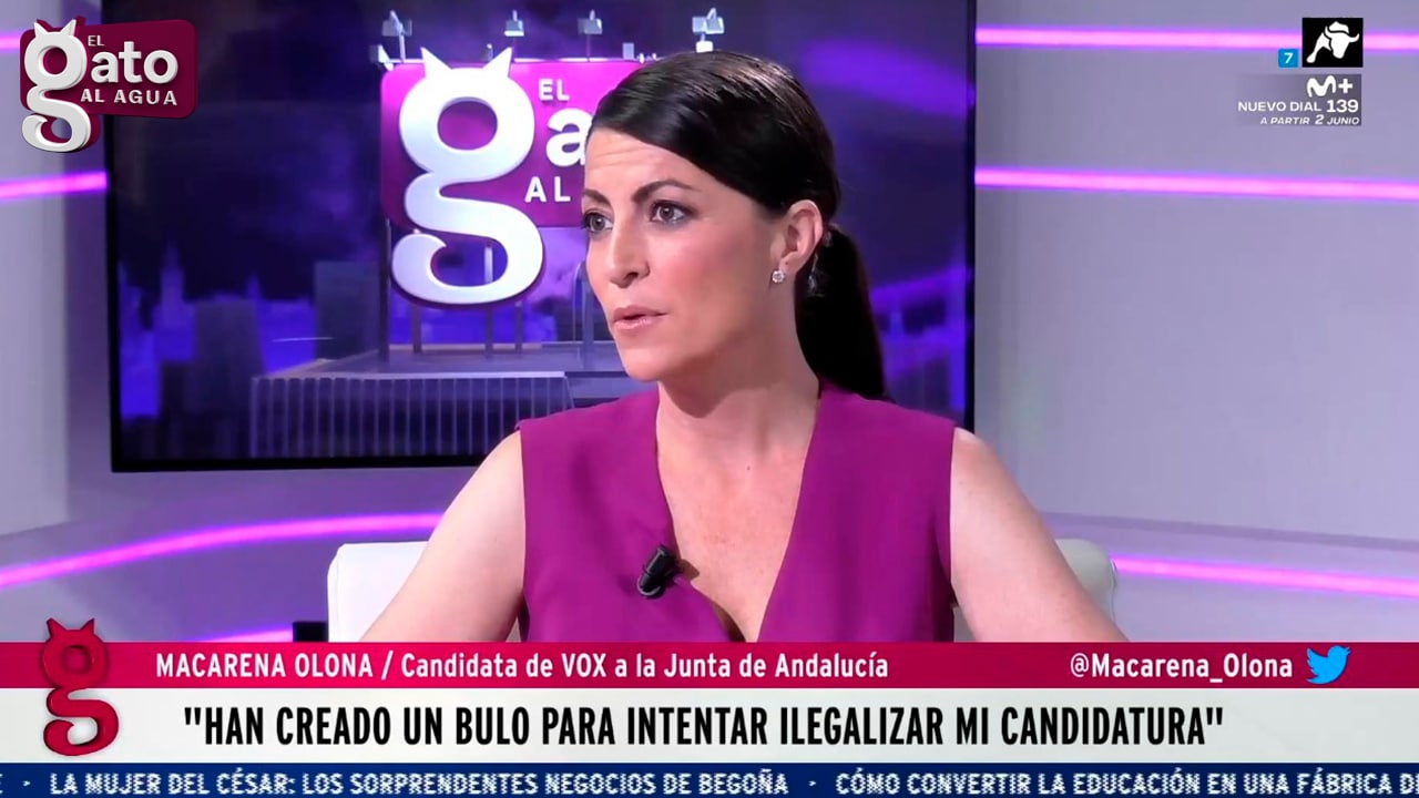 Macarena Olona: ‘Han creado un auténtico montaje para intentar ilegalizar mi candidatura’