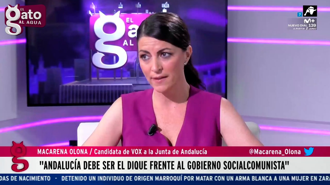 Macarena Olona asegura que Andalucía debe ser el dique frente al Gobierno social comunista