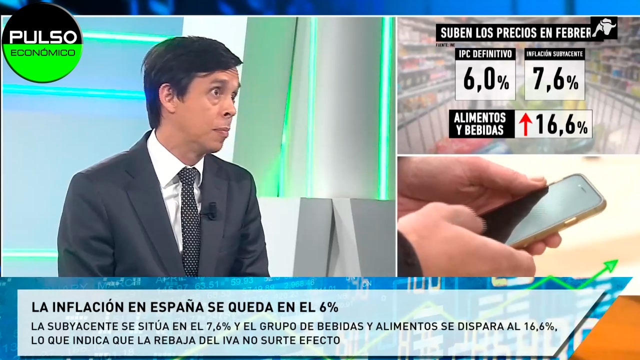 La inflación en España se queda en el 6%