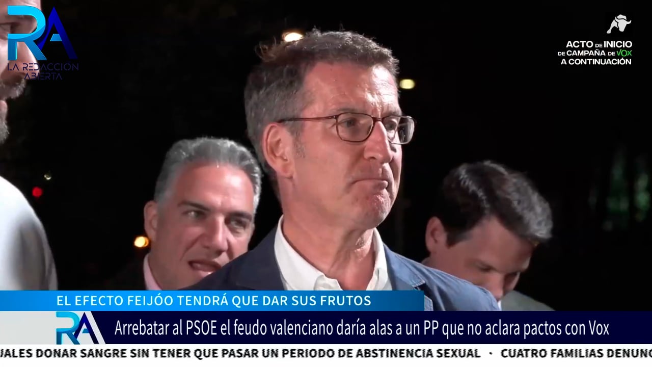 El objetivo electoral de Feijóo: arrebatar al PSOE el feudo valenciano y evitar los pactos con VOX